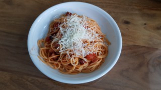 Spaghetti all amatriciana Spaghetti all amatriciana